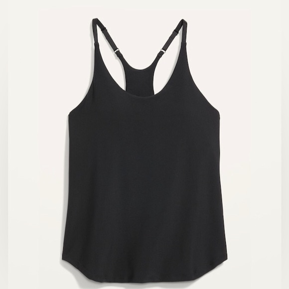 NWT! Black PowerLite LYCRA® ADAPTIV Racerback Shelf-Bra Tank Top - Multiple - Picture 5 of 9